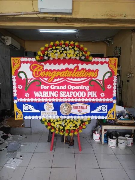 Papan Bunga Ucapan Selamat Kalipucang